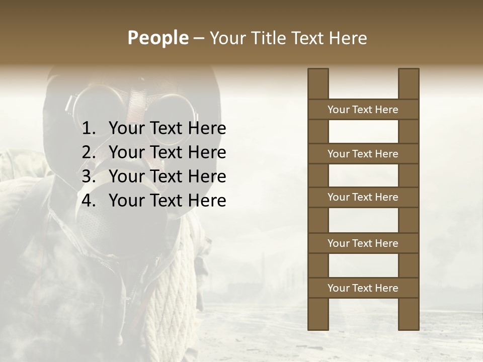 Mask Busy Survivor PowerPoint Template