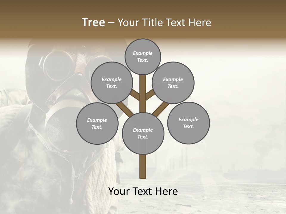 Mask Busy Survivor PowerPoint Template