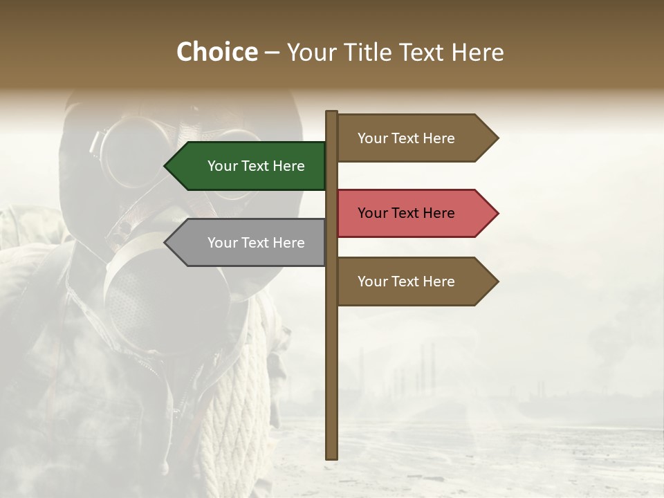 Mask Busy Survivor PowerPoint Template
