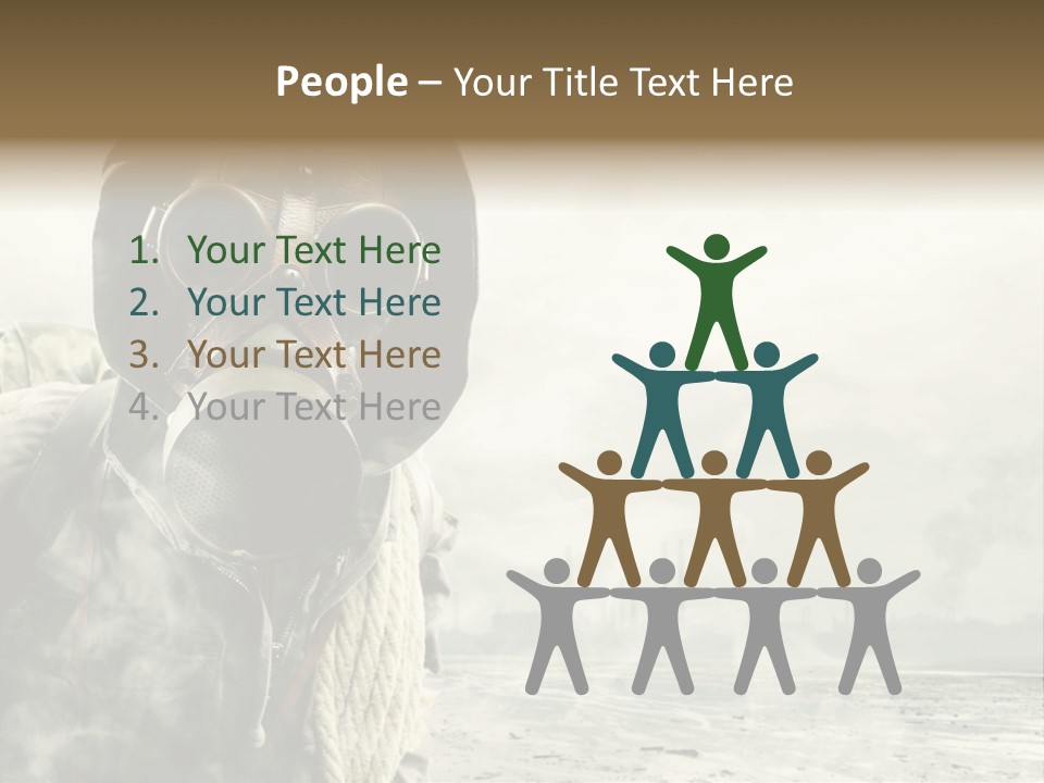 Mask Busy Survivor PowerPoint Template