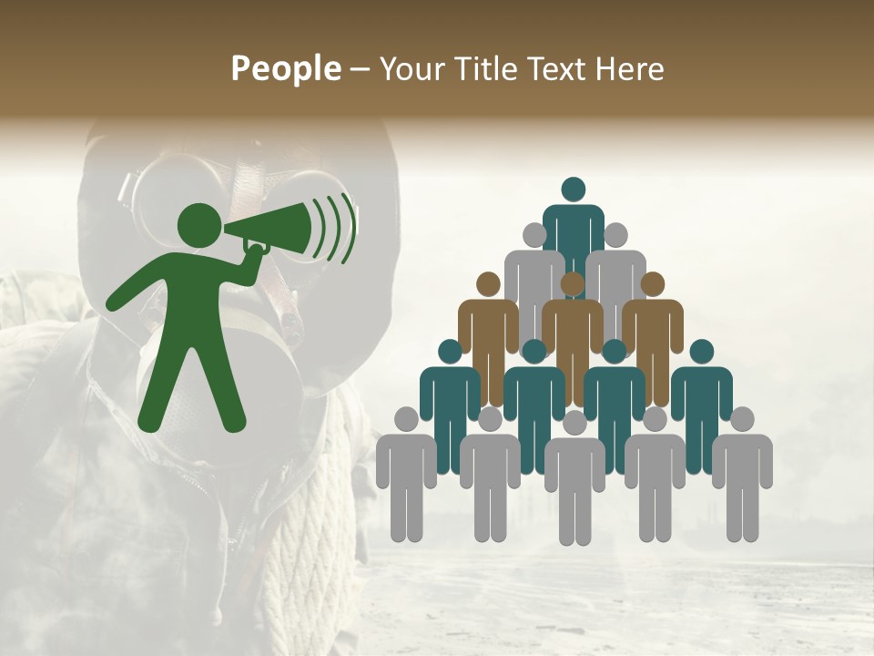 Mask Busy Survivor PowerPoint Template