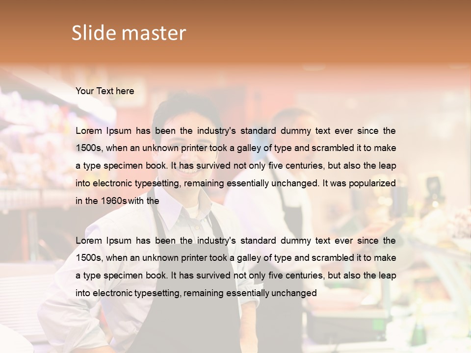 Beef Raw Worker PowerPoint Template