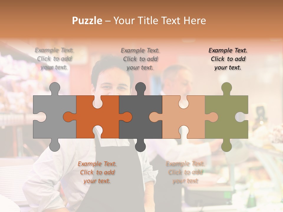 Beef Raw Worker PowerPoint Template