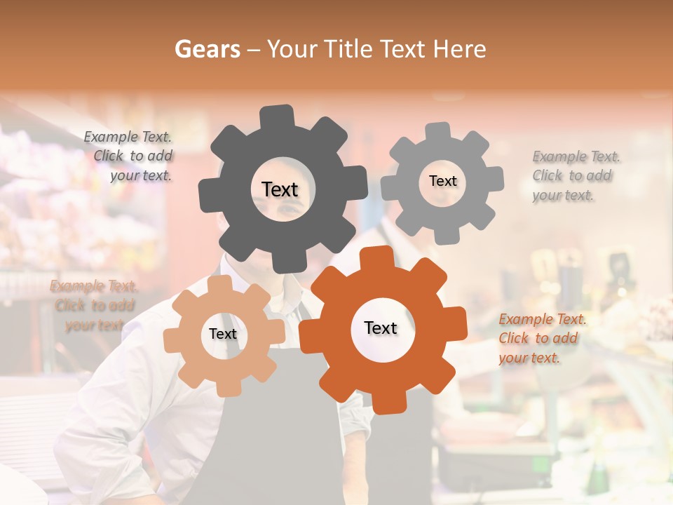 Beef Raw Worker PowerPoint Template