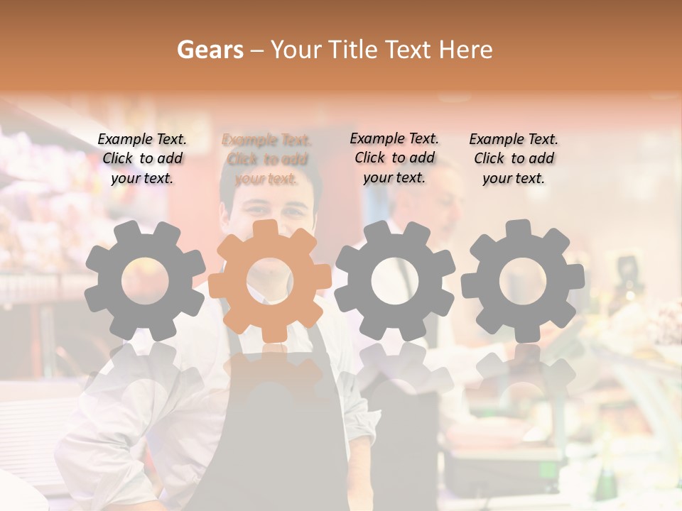 Beef Raw Worker PowerPoint Template