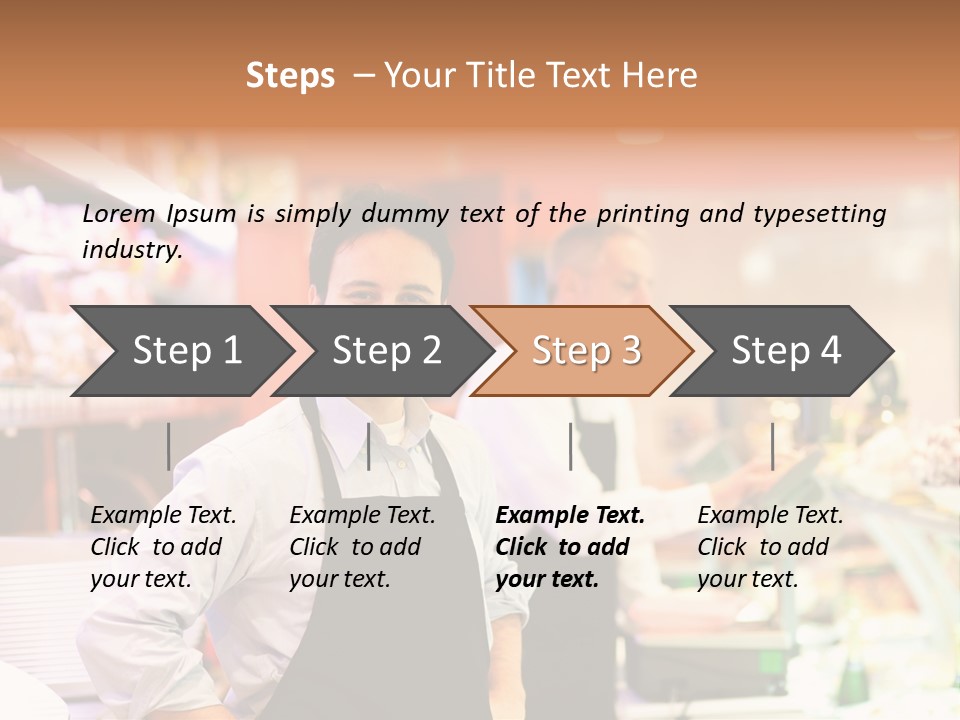 Beef Raw Worker PowerPoint Template