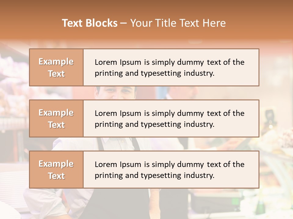 Beef Raw Worker PowerPoint Template