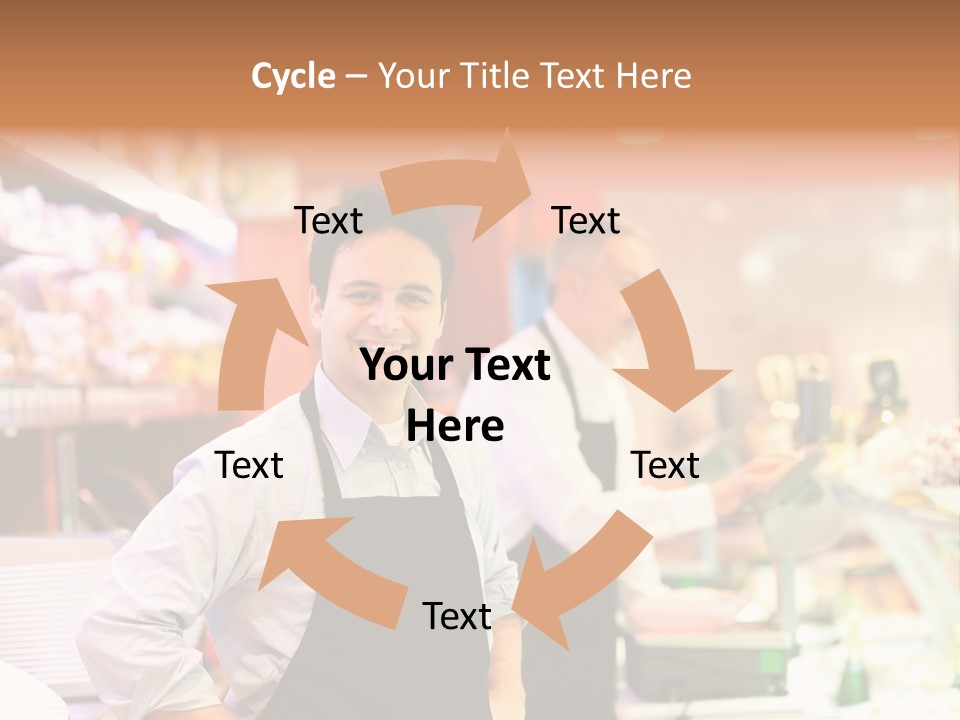 Beef Raw Worker PowerPoint Template