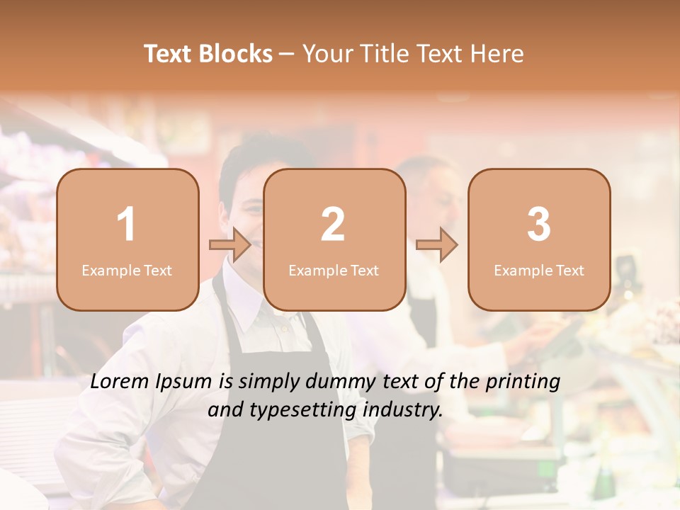 Beef Raw Worker PowerPoint Template