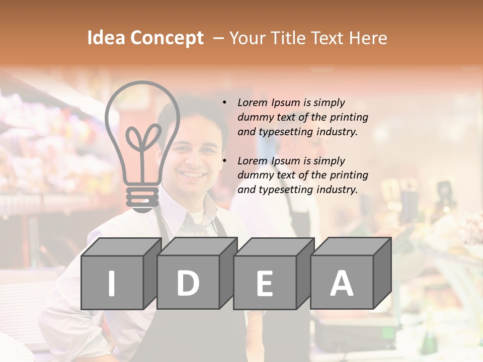 Beef Raw Worker PowerPoint Template