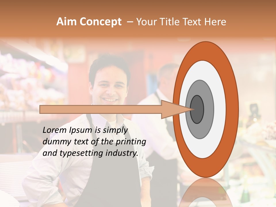 Beef Raw Worker PowerPoint Template