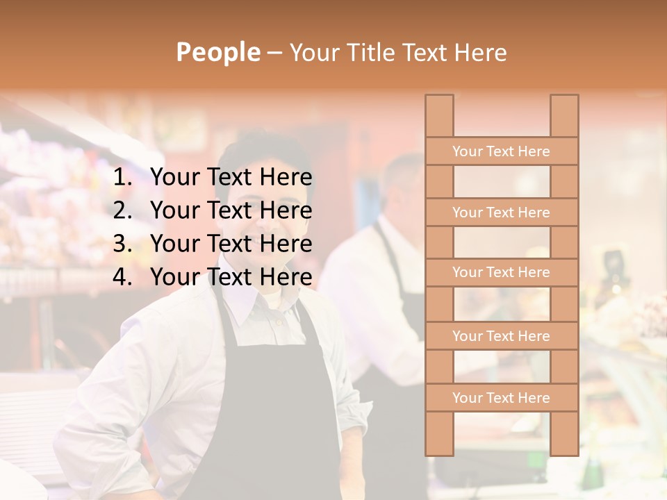 Beef Raw Worker PowerPoint Template