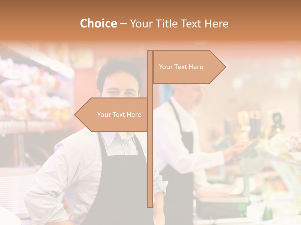 Beef Raw Worker PowerPoint Template