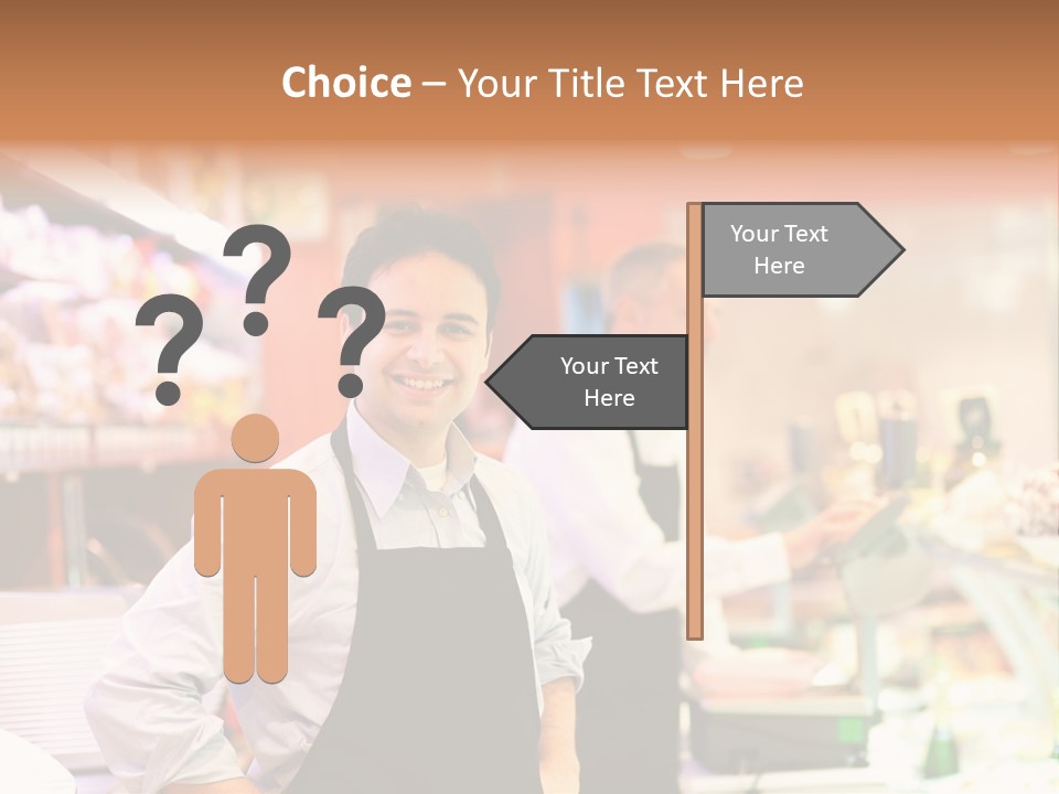 Beef Raw Worker PowerPoint Template