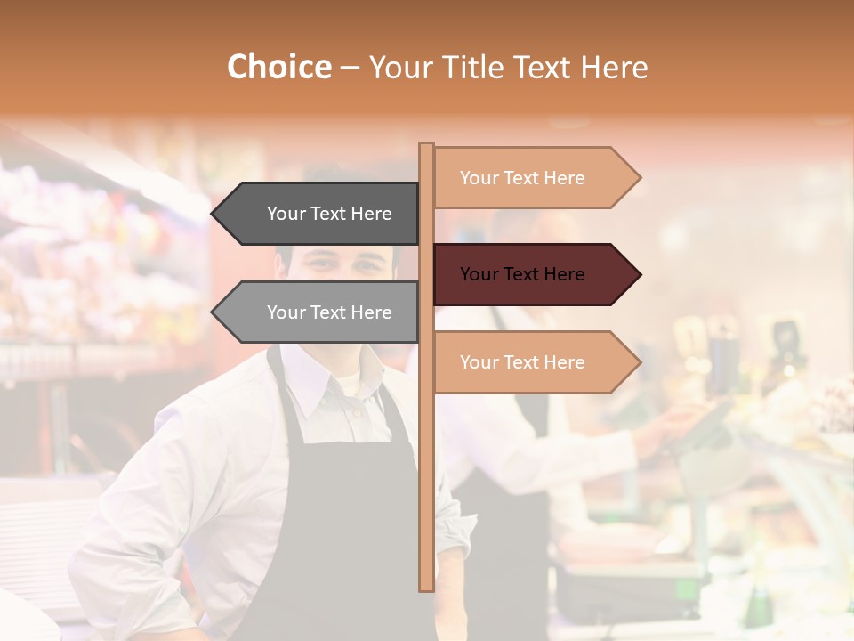 Beef Raw Worker PowerPoint Template