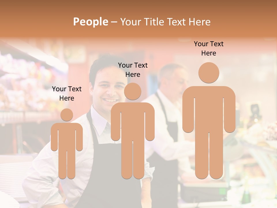 Beef Raw Worker PowerPoint Template