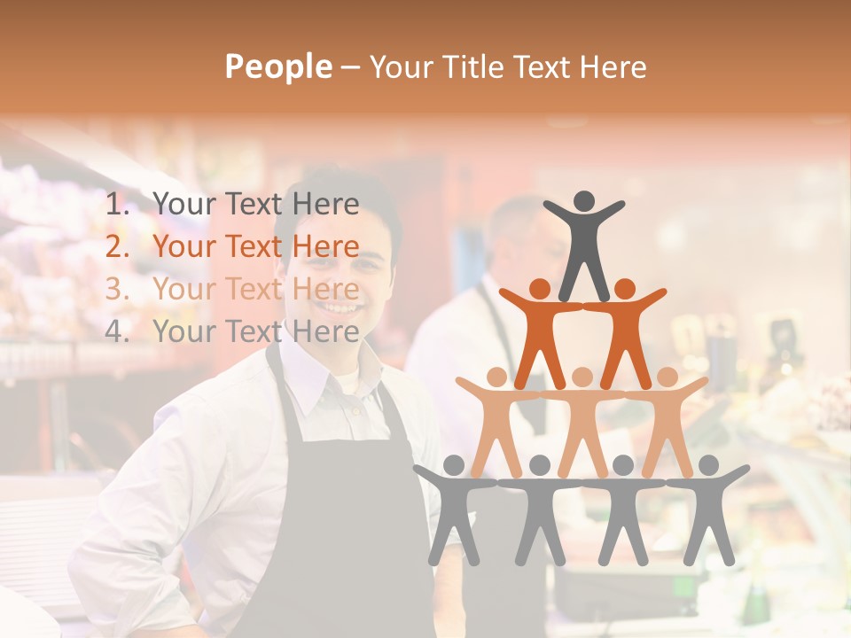 Beef Raw Worker PowerPoint Template