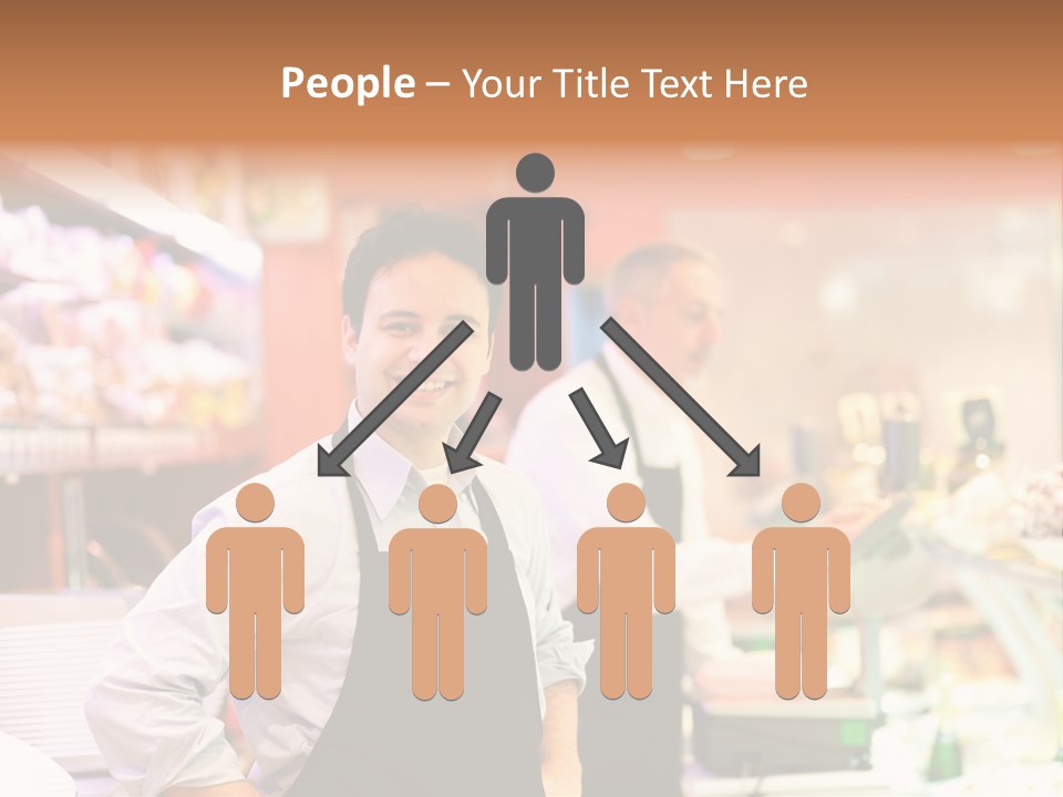 Beef Raw Worker PowerPoint Template