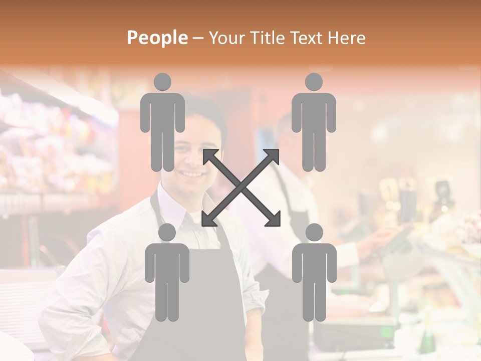 Beef Raw Worker PowerPoint Template