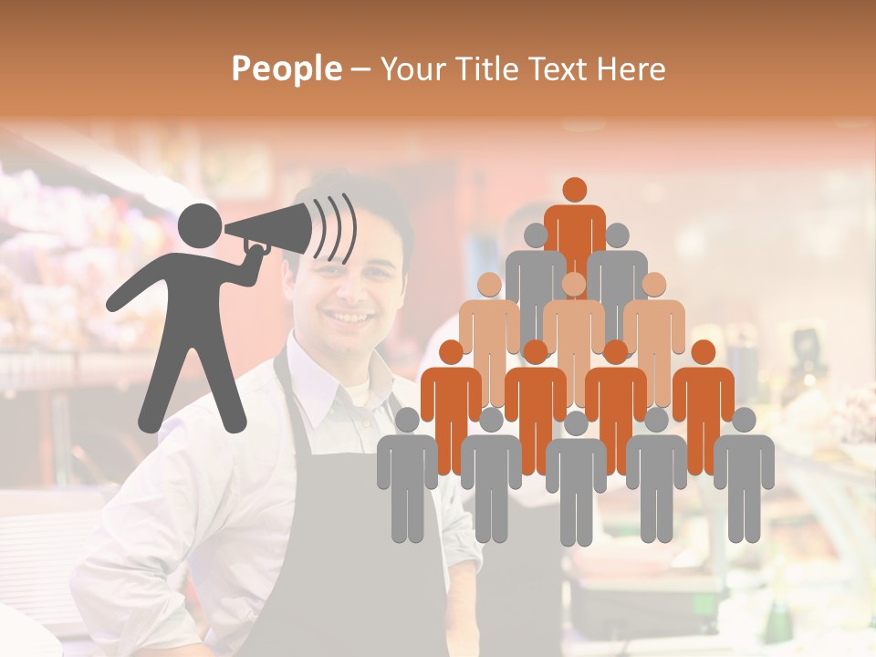 Beef Raw Worker PowerPoint Template