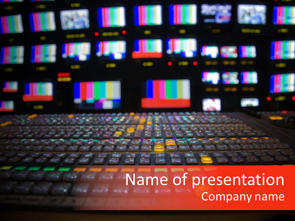 Vision Mixer Room News PowerPoint Template