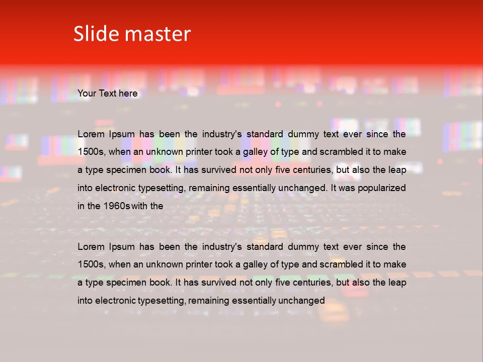 Vision Mixer Room News PowerPoint Template