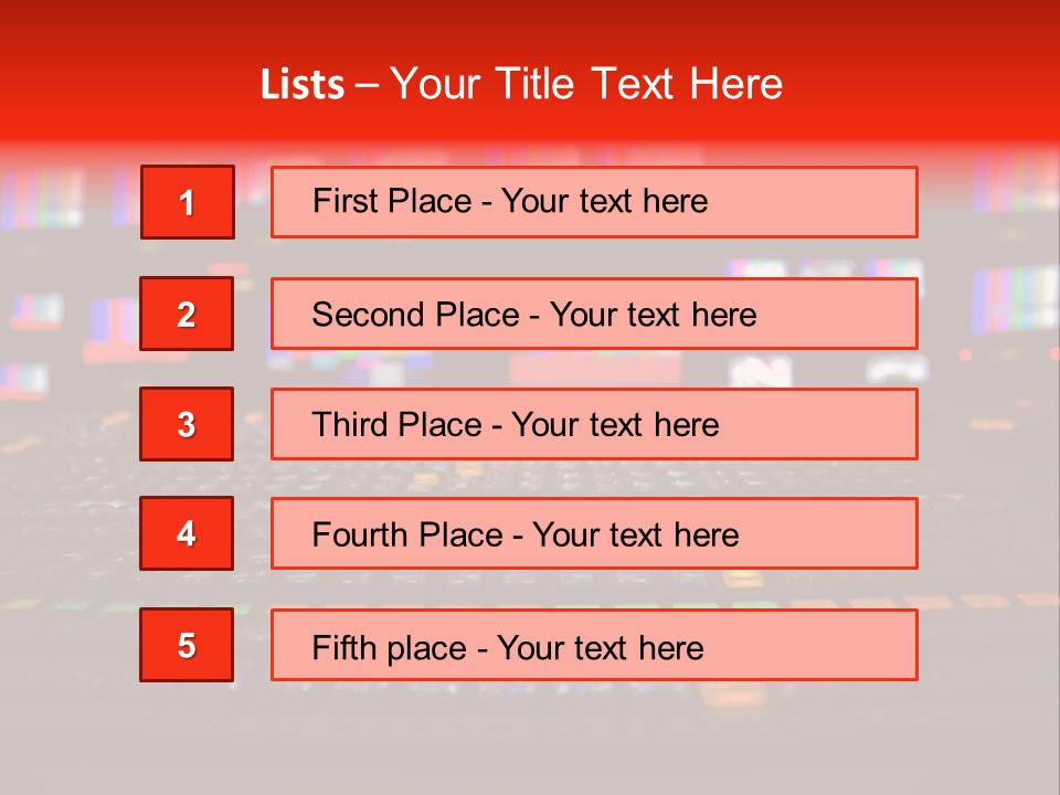 Vision Mixer Room News PowerPoint Template