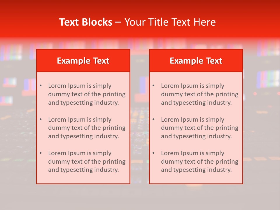Vision Mixer Room News PowerPoint Template