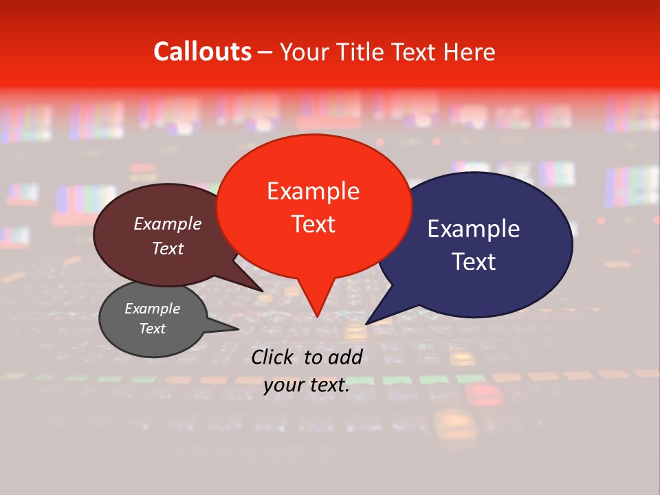 Vision Mixer Room News PowerPoint Template