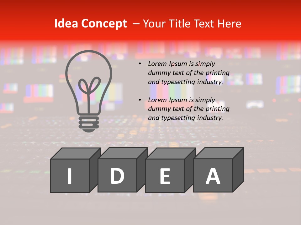 Vision Mixer Room News PowerPoint Template