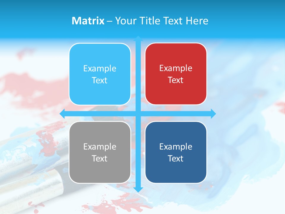 Creativity Paintbrush Expressionism PowerPoint Template