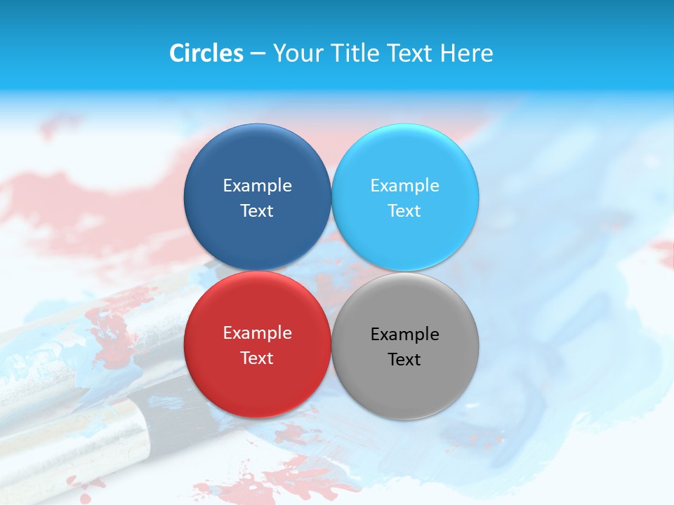 Creativity Paintbrush Expressionism PowerPoint Template