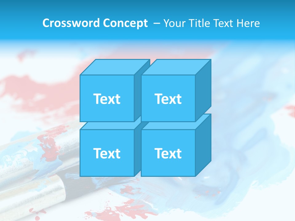 Creativity Paintbrush Expressionism PowerPoint Template