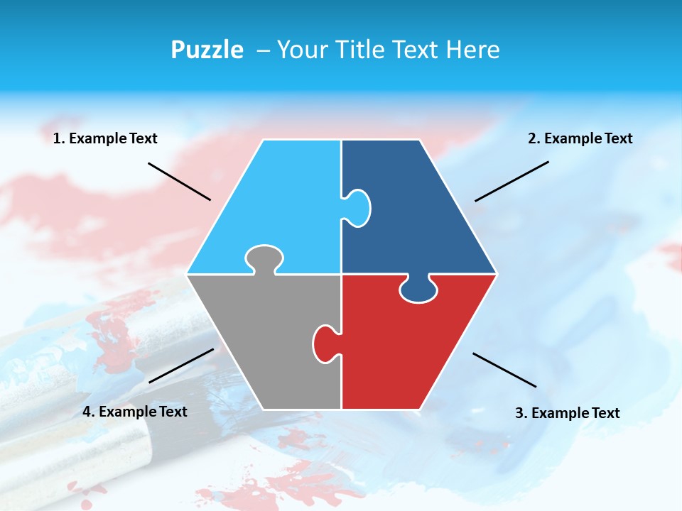 Creativity Paintbrush Expressionism PowerPoint Template