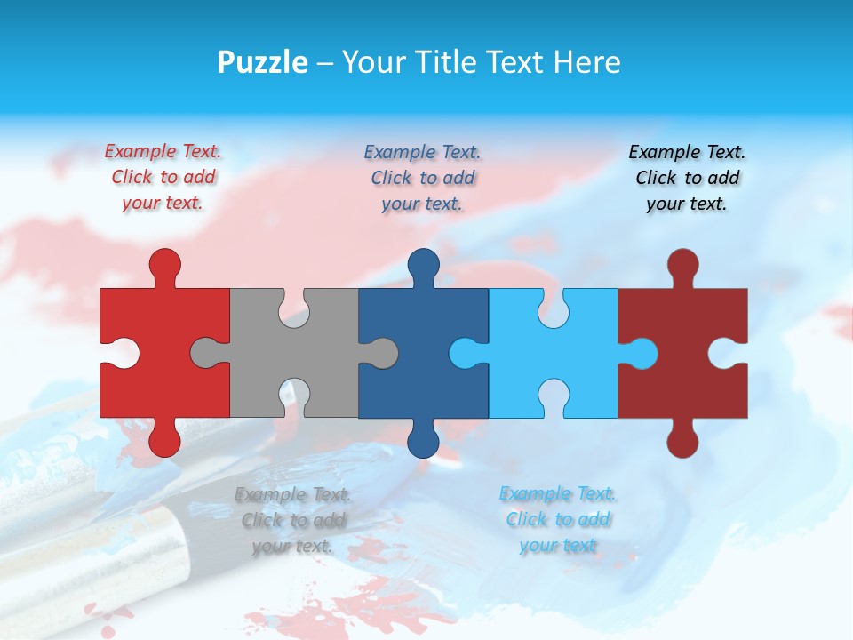 Creativity Paintbrush Expressionism PowerPoint Template