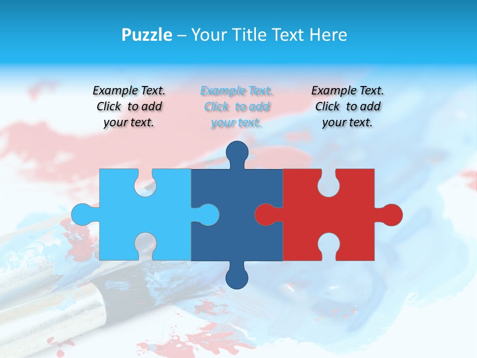 Creativity Paintbrush Expressionism PowerPoint Template