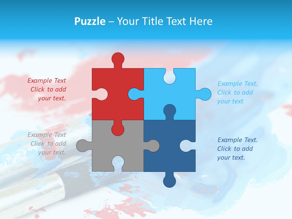 Creativity Paintbrush Expressionism PowerPoint Template