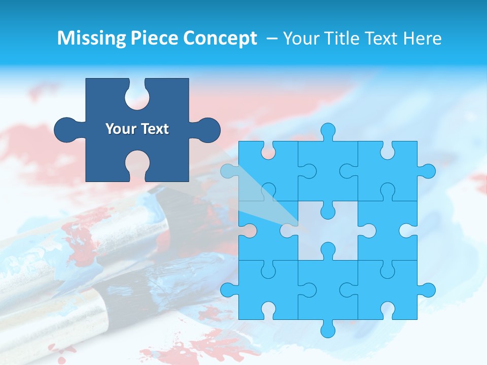 Creativity Paintbrush Expressionism PowerPoint Template