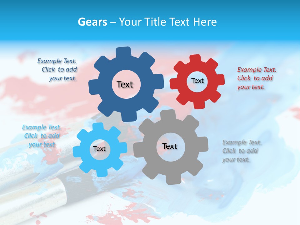 Creativity Paintbrush Expressionism PowerPoint Template