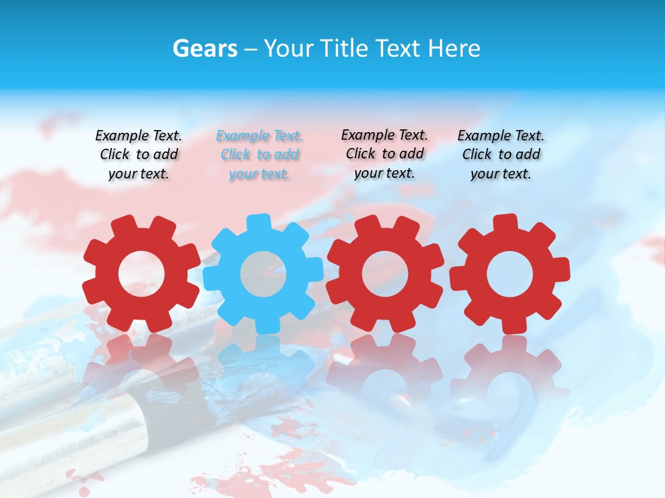 Creativity Paintbrush Expressionism PowerPoint Template