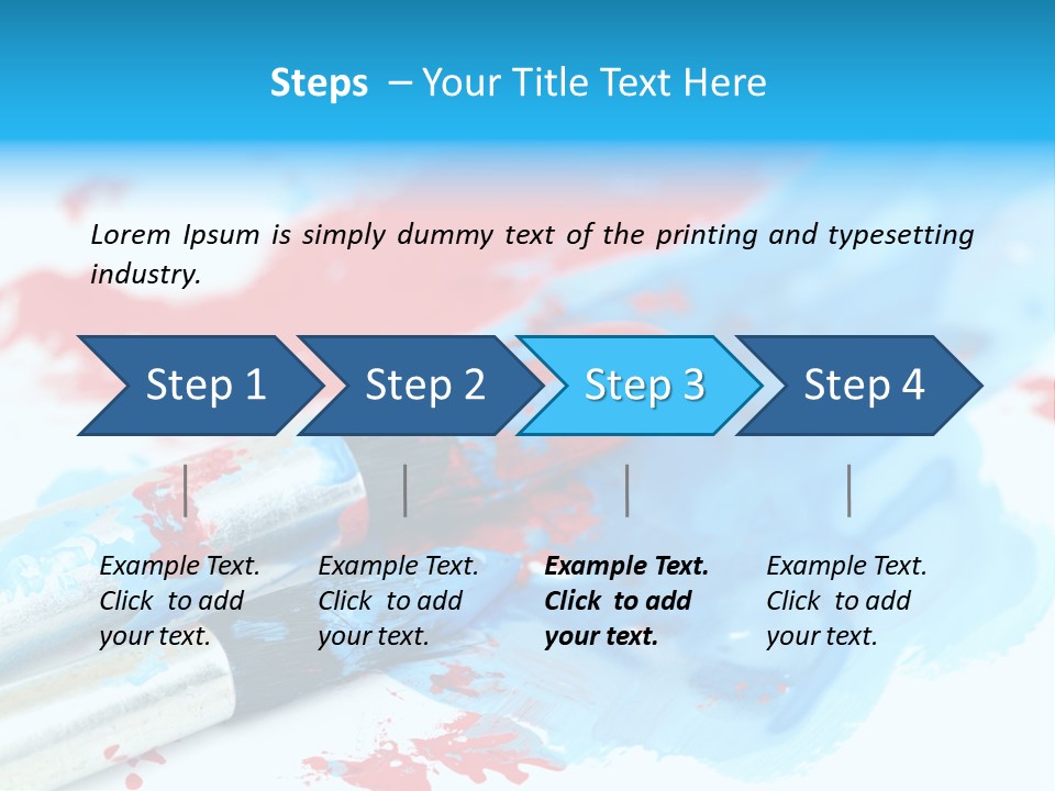 Creativity Paintbrush Expressionism PowerPoint Template