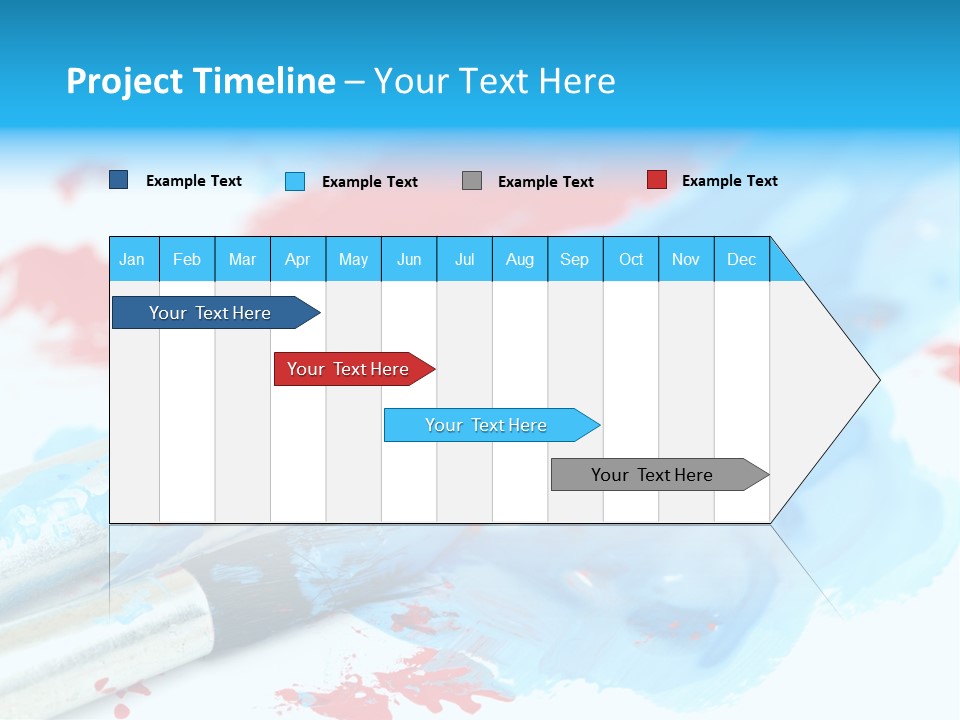 Creativity Paintbrush Expressionism PowerPoint Template