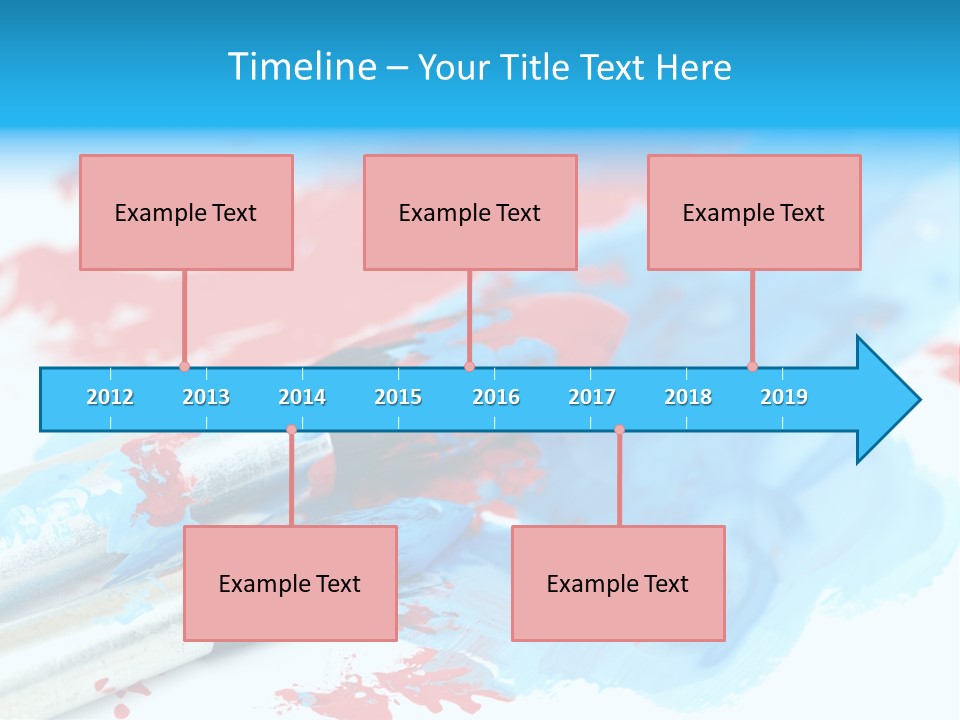 Creativity Paintbrush Expressionism PowerPoint Template