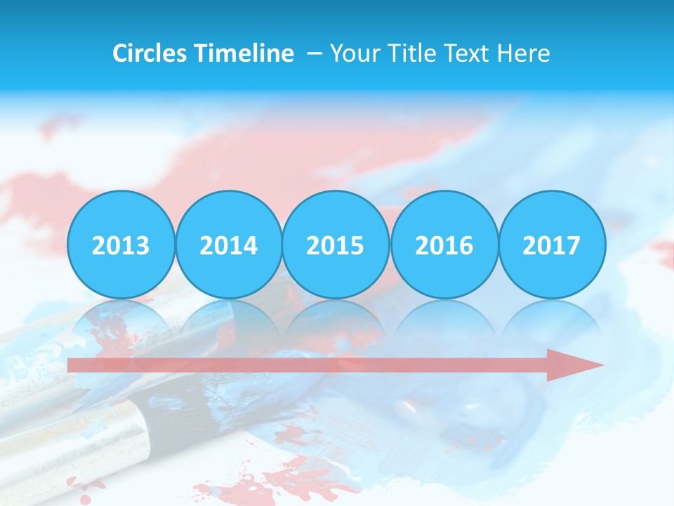 Creativity Paintbrush Expressionism PowerPoint Template