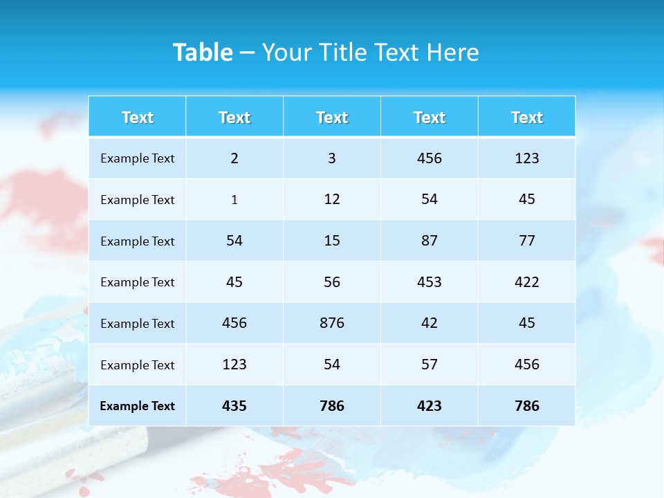 Creativity Paintbrush Expressionism PowerPoint Template