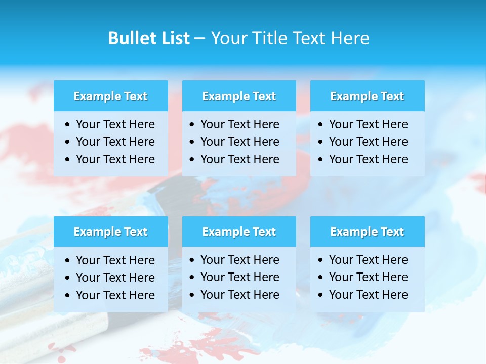 Creativity Paintbrush Expressionism PowerPoint Template