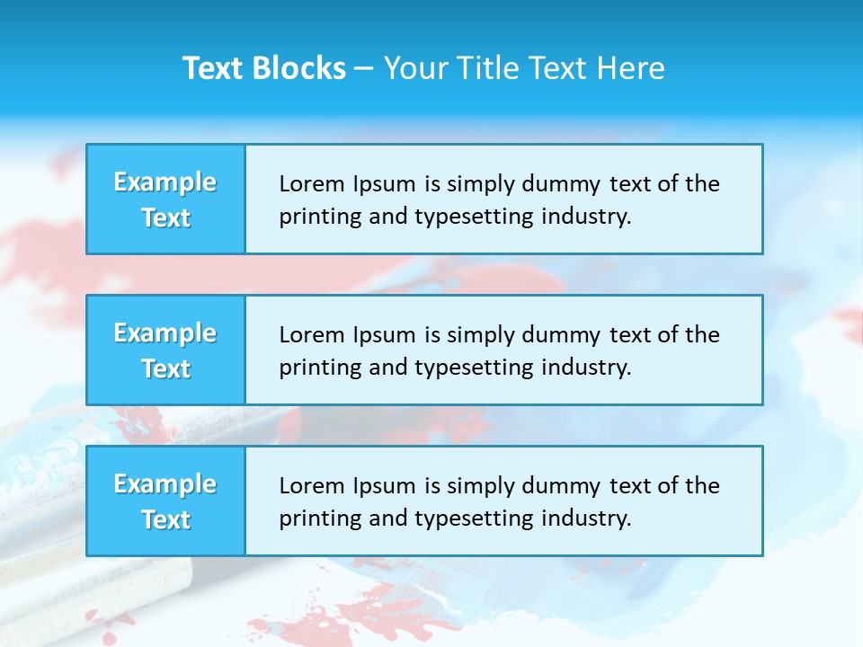 Creativity Paintbrush Expressionism PowerPoint Template