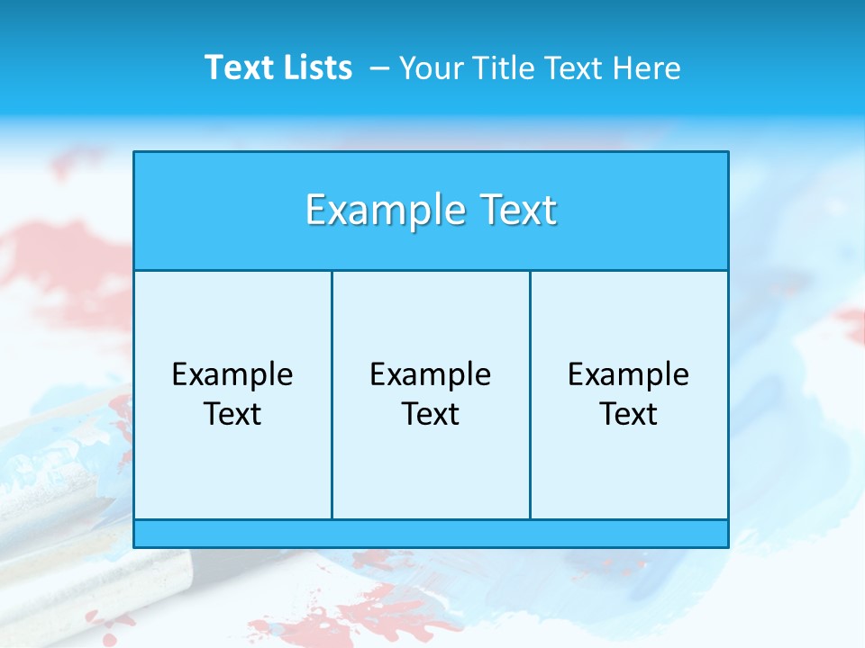 Creativity Paintbrush Expressionism PowerPoint Template
