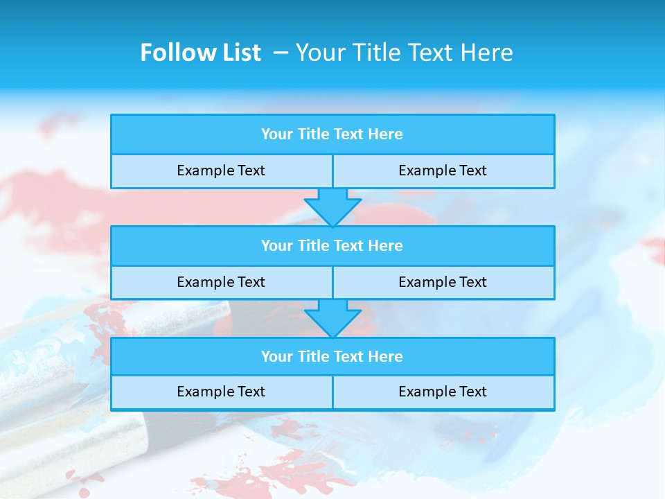 Creativity Paintbrush Expressionism PowerPoint Template