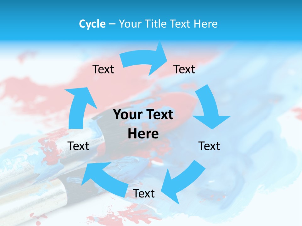Creativity Paintbrush Expressionism PowerPoint Template
